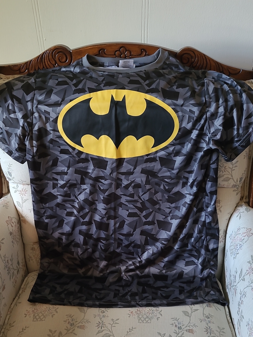 Batman LogoShort Sleeve Graphic Tee - Grey Camo